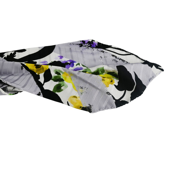 Off-White Light Gray Floral Foulard Logo Scarf Visor One Size Fits Most main image 6